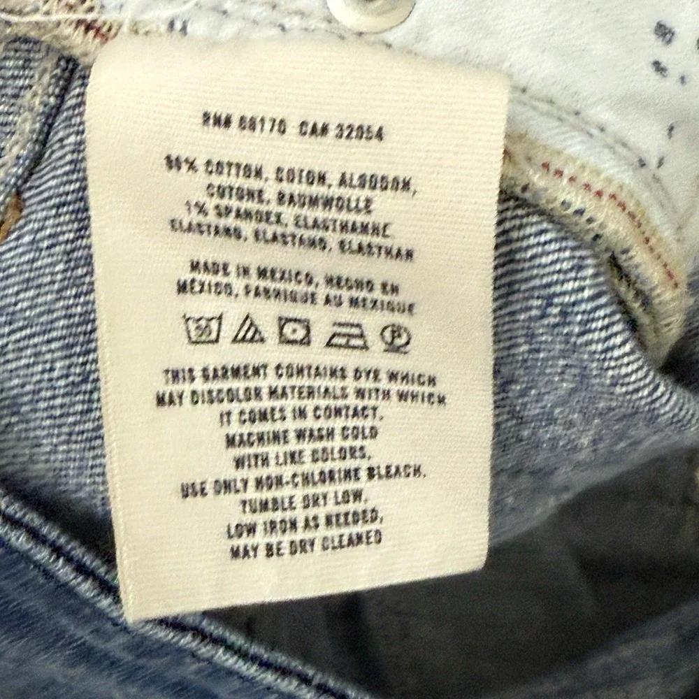Anthropologie Pilcro the Letterpress Stet Jean Shorts Size 25 Roll-Up Denim Blue - Picture 5 of 7